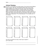 Division Facts: Critical Thinking (Gr. 3)
