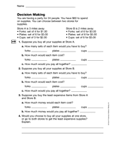Multiplication and Division Facts: Decision Making (Gr. 4)