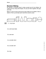 Geometry: Decision Making (Gr. 4)
