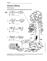 Addition and Subtraction Concepts: Decision Making (Gr. 1)