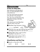 A Chair For Baby Bear